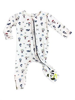 Комбинезон для младенцев и малышей с принтом пиратов Bellabu Bear, длинные рукава и застежка на молнии 11165150