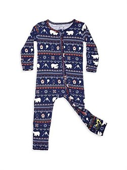 Детский лонгслив с принтом полярных медведей Bellabu Bear и съемными ножками, застежка-молния спереди 11165549