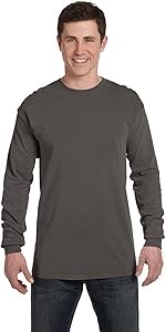 Мужская футболка Comfort Colors с длинными рукавами из 100% кольцевого хлопка, предварительно усаженная и окрашенная 11311815