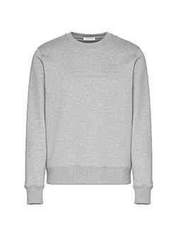 Хлопковое худи с круглым вырезом от Valentino Garavani, прямой крой, принт на груди 11008265