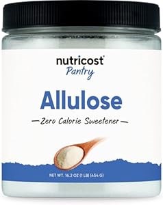 Nutricost Allulose - натуральный заменитель сахара, 454 г, 0 калорий, низкоуглеводный, идеальный для КЕТО 11287915