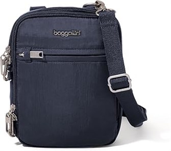 Baggallini Компактная сумка через плечо с защитой от кражи 16x21 см, устойчивыми к порезам ручками и блокировкой молний 11262154