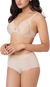 Бюстгальтер Wacoal Halo Lace с косточками, 3/4 чашки, без наполнителя, нюд, размер 34D 11274747