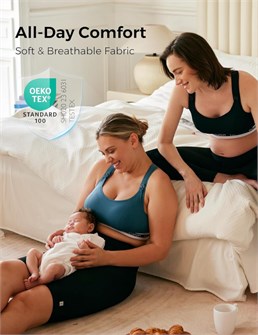 Кормительный бюстгальтер Momcozy FB011, 70% нейлон, 30% спандекс, без проволоки, с поддержкой, для активного образа жизни 11251261