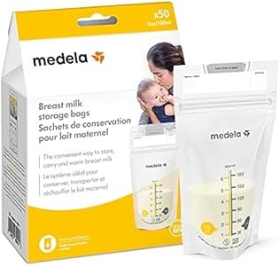 Medela Пакеты для хранения грудного молока, 50 шт, объем 180 мл, с двойной застежкой, пригодны для заморозки и хранения 11262006