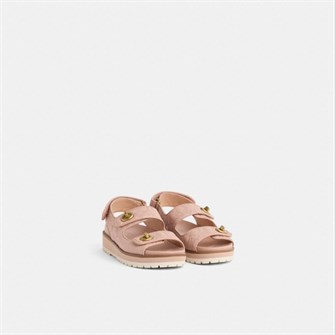 Женские кожаные сандалии Kacie от Coach с платформой 2 см, восстановленные 11257219