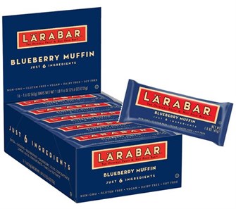 Larabar Кукурузные батончики с черникой - 16 штук, без сахара, без глютена, веганские, без ГМО 10053010
