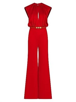 Комбинезон Noel от Silvia Tcherassi с открытым верхом и широкими брюками из вискозы и ацетата 11020501