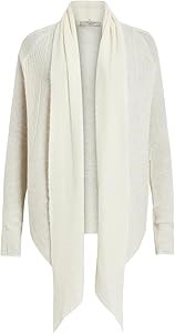 Женский кардиган Harper от AllSaints, выполненный из 46% полиамида, 38% мериносовой шерсти и 16% альпаки 11280349