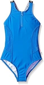 Стильный молодёжный купальник Seafolly с молнией и сетчатыми вставками, 82% полиэстер, 18% эластан 11249725