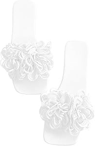 Женские плоские сандалии GORGLITTER с 3D флористической аппликацией и комфортной подошвой для отпуска 11313421