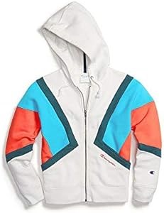 Молодёжное худи Champion Life с цветными блоками и молнией спереди, 84% хлопок, 16% полиэстер 11253081