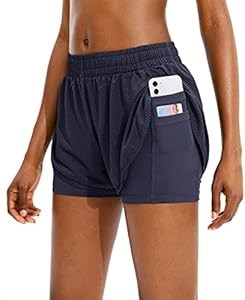 Спортивные шорты G Gradual 2 в 1 для бега и фитнеса с телефонным карманом из полиэстера и спандекса 10023156