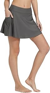 Купальник-юбка Baleaf с высокой талией, боковым карманом и защитой от солнца UPF 50+ 11247843