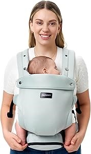 Momcozy Эргономичный детский рюкзак-переноска для новорожденных, поддержка веса от 7 до 24 фунтов, из дышащего материала Airmesh с солнцезащитным экраном, цвет хаки 11282705