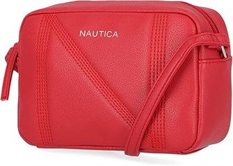 Nautica Кроссбоди-сумка из PU-кожи для женщин с регулируемым плечевым ремешком, карманами и легкостью в уходе 11242248