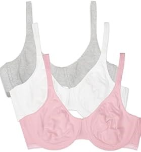 Женский хлопковый бюстгальтер без подкладки с поддержкой и гибкостью от Fruit of the Loom 11308104