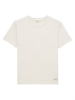 Футболка с короткими рукавами и нашивкой Saint Laurent из Италии, 50% хлопок, 50% модал 11019103