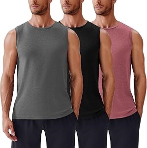 Мужские тренировочные майки PINSPARK, комплект из 3 штук, без рукавов, быстро сохнущие и комфортные для спортзала 11281218