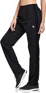 Женские спортивные брюки Baleaf с карманами на молнии, высокой талией и быстро сохнущие для бега и фитнеса 11244951