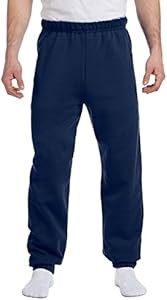 Чёрные флисовые молодёжные брюки Jerzees с высокой талией и шнурком 11268964