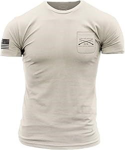 Мужская футболка Grunt Style Pocket Basic из 50% полиэстера и 50% хлопка с комфортным дизайном 11303384