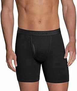 Большие мужские боксеры Fruit of the Loom с полосками и однотонные в упаковке из 7 штук, с вентиляцией Coolzone 11269698