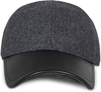 AllSaints Женская шерстяная и кожаная бейсболка с регулируемым ремешком и изогнутым козырьком, серого цвета 11294843