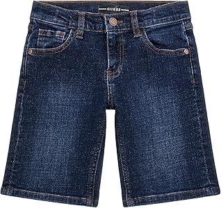 Джинсовые шорты для мальчиков GUESS из мягкого стрейч-денима с 5 карманами и регулируемым поясом 11290300