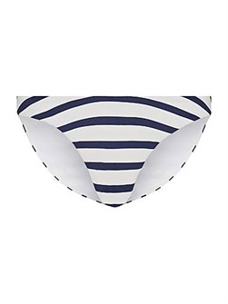 Полосатые купальные трусики Margot от Milly с эластичным поясом, средней посадкой, 76% полиэстер, 24% эластан 10042810