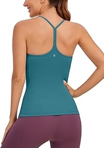 Женский фитнес-топ CRZ YOGA Butterluxe с тонкими бретелями и встроенным бюстгальтером, размер X-Large 11301388