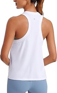 Женская спортивная майка Crz Yoga из Пима с высоким воротником и спиной-борцовкой, идеальна для йоги и повседневной носки 11272623