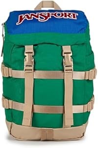 JanSport Компактный черный рюкзак Mini Skip с основным отделением, боковым карманом для бутылки и карманом на молнии 11306659