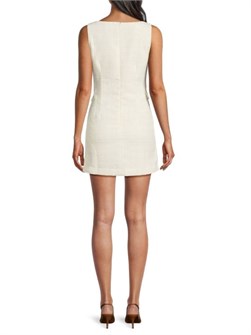 Мини-платье из твидовой ткани Lea &amp, Viola с декоративными карманами и облегающим силуэтом 11026939