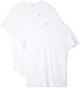 Комплект из 3 молодёжных футболок-поло Emporio Armani из 100% хлопка с V-образным вырезом 11264648