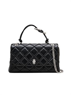 Marc Jacobs Классическая стеганая кожаная сумка через плечо с съемным ремнем, 1 внешним и 1 внутренним карманом 11030761