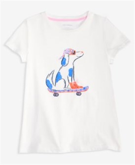 Epic Threads Детская футболка с коротким рукавом и графикой собаки, 60% хлопок, 40% полиэстер 11264551