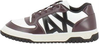 A|X Armani Exchange Мужские кожаные низкие кроссовки на шнуровке с логотипом A|X Armani Exchange 11269968