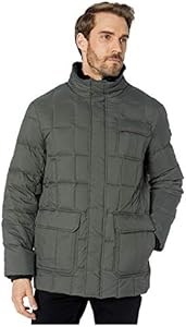 Легкая куртка-одеяло TUMI Puffer Box Military MD с пуховым наполнителем, длинными рукавами и карманами 11287711