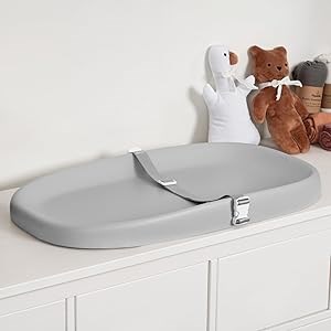 Papablic Водонепроницаемая и нескользящая пеленальная подложка для детей с съемным чехлом и ремнями безопасности для стандартного комода и пеленального стола 11280261