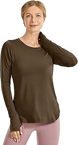 Женский спортивный лонгслив CRZ YOGA с шерстью для бега и тренировок с отверстиями для больших пальцев 11299153