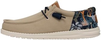 Легкие и стильные мужские лоферы Hey Dude Wally Funk Oasis с амортизирующей стелькой и текстильным верхом 11245793