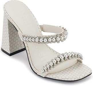 Женские сандалии Karl Lagerfeld Paris Rayan с украшенным квадратным каблуком 11273684