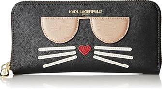 Женский кошелек на молнии от KARL LAGERFELD Paris, 1 отсек на молнии, 8 отделений для карт, полиэстер 11267971