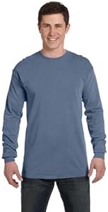 Молодежный лонгслив Comfort Colors, 100% кольцевого хлопка, двойные швы, мягкая стирка и крашение 11289889