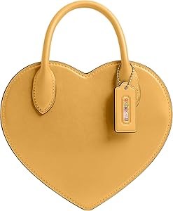 Coach Сумка в форме сердца из мягкой коровьей кожи с регулируемым ремнем и застежкой-молнией через плечо 11264429