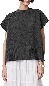 Женский свитер Anthe Tank от AllSaints из 100% мериносовой шерсти с удобным кроем 11267404