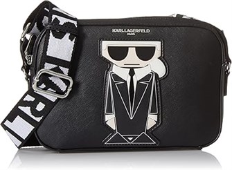 Karl Lagerfeld Женская графическая сумка через плечо Maybelle из 100% поливинилхлорида, 23 см x 5 см x 15 см 11271185