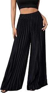 Женские широкие брюки-палаццо Soly Hux с высокой талией и эффектом плиссировки, свободный крой 11268770