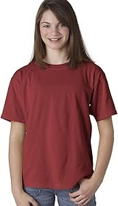 Comfort Colors Молодежная футболка Chouinard 9018 из кольцевой пряжи 100% хлопка, цвет Crimson, размер S 11272183